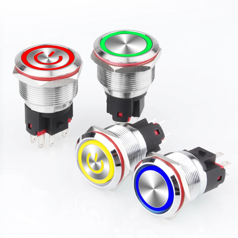 Hochstrom-Metalldrucktastenschalter der Serie WD-E