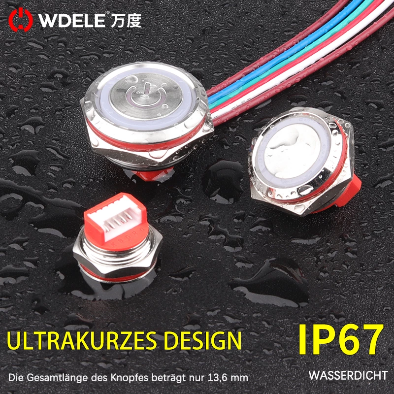 Kabelgebundener Light-Touch-Metallknopf der WD-C-Serie