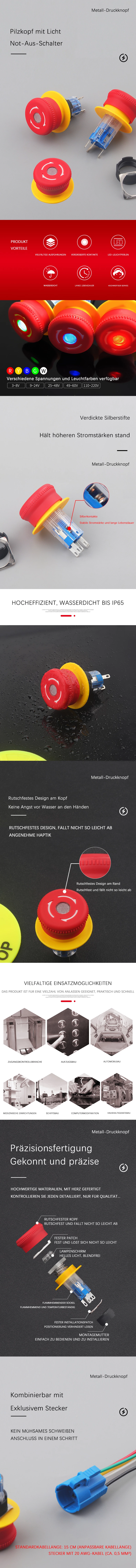 WD-16M Not-Aus mit Licht